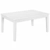 POLYWOOD Newport 22" X 36" White Coffee Table