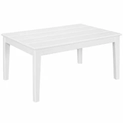 POLYWOOD Newport 22" X 36" White Coffee Table