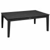 POLYWOOD Newport 28" X 42" Black Coffee Table