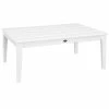 POLYWOOD Newport 28" X 42" White Coffee Table