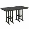 POLYWOOD Farmhouse 37" X 72" Black Bar Height Table