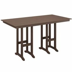 POLYWOOD Farmhouse 37" X 72" Mahogany Bar Height Table