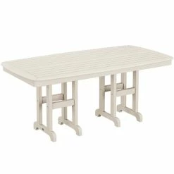 POLYWOOD Nautical 37" X 72" Sand Dining Height Table