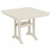 POLYWOOD Farmhouse Trestle 37" Sand Dining Height Table