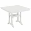 POLYWOOD Farmhouse Trestle 37" White Dining Height Table