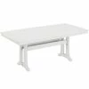 POLYWOOD Nautical Trestle 38" X 73" White Dining Height Table