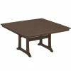 POLYWOOD Nautical Trestle 59" Mahogany Dining Height Table