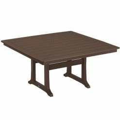 POLYWOOD Nautical Trestle 59" Mahogany Dining Height Table