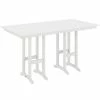 POLYWOOD Farmhouse 37" X 72" White Bar Height Table
