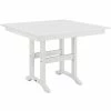POLYWOOD Farmhouse 37" White Dining Height Table