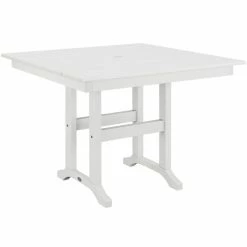 POLYWOOD Farmhouse 37" White Dining Height Table