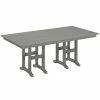 POLYWOOD Farmhouse 37" X 72" Slate Grey Dining Height Table
