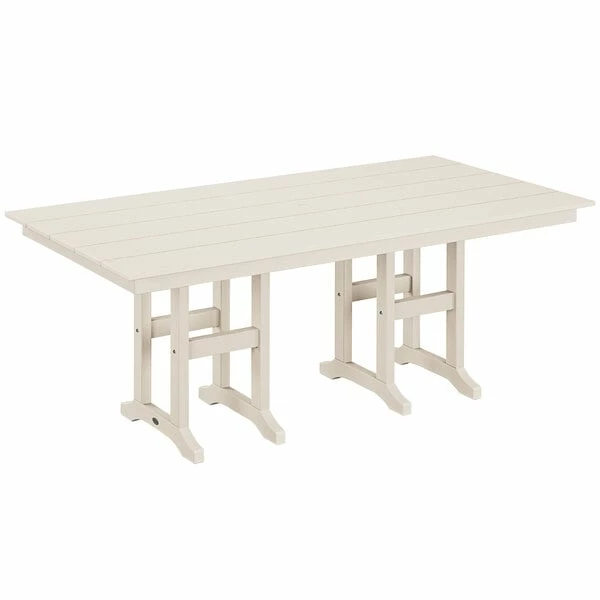 POLYWOOD Farmhouse 37" X 72" Sand Dining Height Table 1 POLYWOOD Farmhouse 37" X 72" Sand Dining Height Table