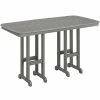 POLYWOOD Nautical 37" X 72" Slate Grey Bar Height Table