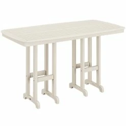 POLYWOOD Nautical 37" X 72" Sand Bar Height Table