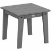 POLYWOOD Lakeside 18 1/4" Slate Grey End Table