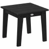 POLYWOOD Lakeside 18 1/4" Black End Table