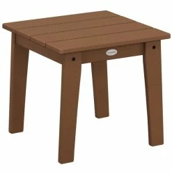 POLYWOOD Lakeside 18 1/4" Teak End Table