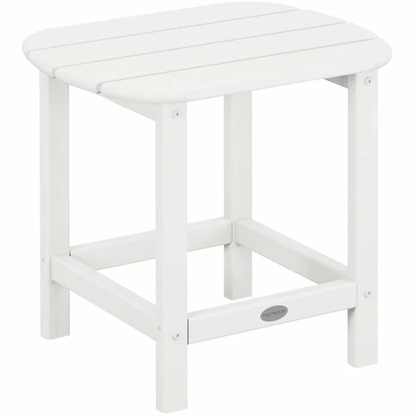 POLYWOOD South Beach 15" X 19" White Side Table 1 POLYWOOD South Beach 15" X 19" White Side Table