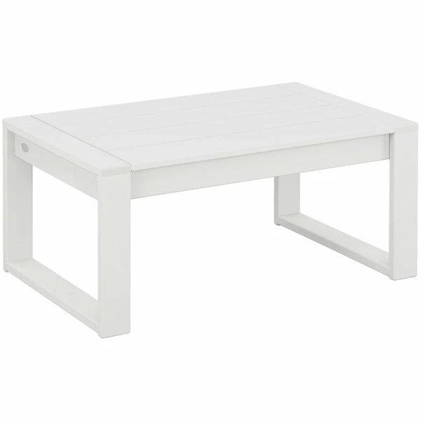 POLYWOOD Edge 34 7/8" X 22 3/8" White Coffee Table 1 POLYWOOD Edge 34 7/8" X 22 3/8" White Coffee Table