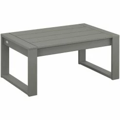 POLYWOOD Edge 34 7/8" X 22 3/8" Slate Gray Coffee Table