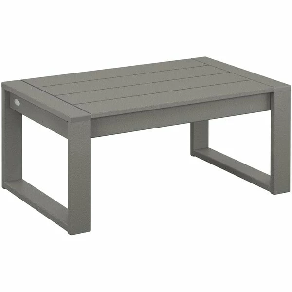 POLYWOOD Edge 34 7/8" X 22 3/8" Slate Gray Coffee Table 1 POLYWOOD Edge 34 7/8" X 22 3/8" Slate Gray Coffee Table