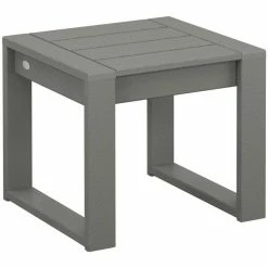 POLYWOOD Edge 19 7/8" Slate Gray End Table