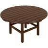 POLYWOOD 38" Mahogany Round Conversation Table