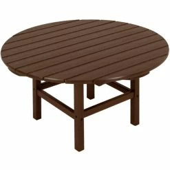 POLYWOOD 38" Mahogany Round Conversation Table