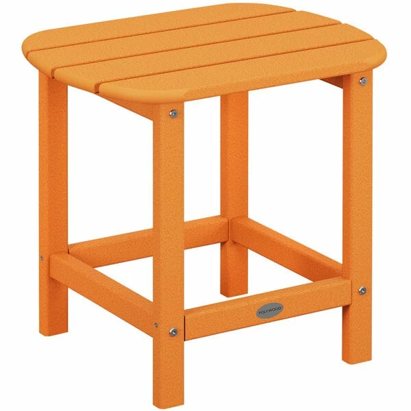 POLYWOOD South Beach 15" X 19" Tangerine Side Table 1 POLYWOOD South Beach 15" X 19" Tangerine Side Table