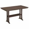 POLYWOOD Farmhouse Trestle 37" X 72" Mahogany Bar Height Table