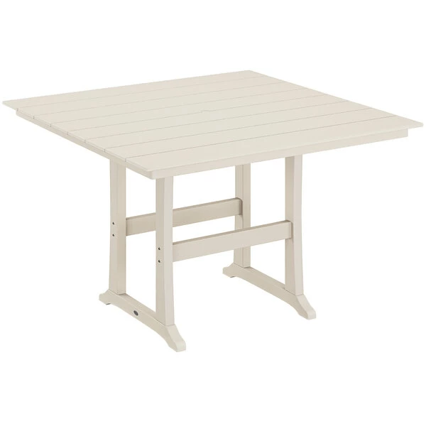 POLYWOOD Farmhouse Trestle 59" Sand Bar Height Table 1 POLYWOOD Farmhouse Trestle 59" Sand Bar Height Table