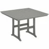 POLYWOOD Nautical Trestle 59" Slate Grey Bar Height Table