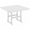 POLYWOOD Nautical Trestle 59" White Bar Height Table