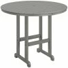 POLYWOOD 48" Slate Grey Round Bar Height Table