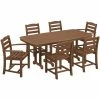 POLYWOOD La Casa Cafe 7-Piece Teak Dining Set With Nautical Table