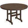 POLYWOOD 48" Mahogany Round Dining Height Table