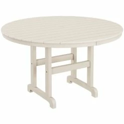 POLYWOOD 48" Sand Round Dining Height Table