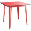 LT&S Alloy Series Lancaster Table & Seating Alloy Series 32" X 32" Distressed Red Dining Height Outdoor Table