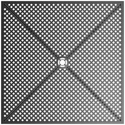 Lancaster Table & Seating Harbor Black 36" Square Outdoor Standard Height Table With Ornate Legs -Lancaster Table & Seating Shop 2206488