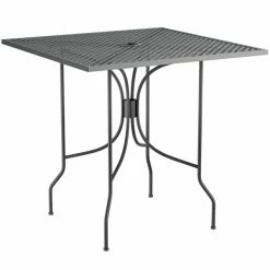 Lancaster Table & Seating Harbor Black 30" Square Outdoor Standard Height Table With Ornate Legs 4 Lancaster Table & Seating Harbor Black 30" Square Outdoor Standard Height Table With Ornate Legs -Lancaster Table & Seating Shop 2206489