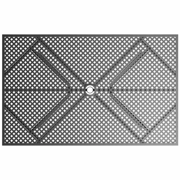 Lancaster Table & Seating Harbor Black 30" X 48" Rectangular Outdoor Standard Height Table With Modern Legs 3 Lancaster Table & Seating Harbor Black 30" X 48" Rectangular Outdoor Standard Height Table With Modern Legs - Image 3