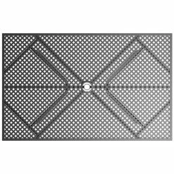 Lancaster Table & Seating Harbor Black 30" X 48" Rectangular Outdoor Standard Height Table With Modern Legs And 4 Side Chairs -Lancaster Table & Seating Shop 2206516