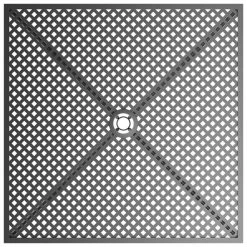 Lancaster Table & Seating Harbor Black 30" Square Outdoor Standard Height Table With Ornate Legs And 2 Side Chairs -Lancaster Table & Seating Shop 2206532