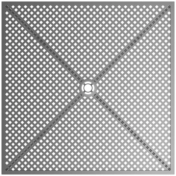 Lancaster Table & Seating Harbor Gray 36" Square Outdoor Standard Height Table With Ornate Legs 3 Lancaster Table & Seating Harbor Gray 36" Square Outdoor Standard Height Table With Ornate Legs - Image 3