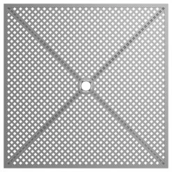 Lancaster Table & Seating Harbor Gray 36" Square Outdoor Standard Height Table With Modern Legs And 4 Arm Chairs -Lancaster Table & Seating Shop 2208720