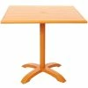 BFM Seating Beachcomber-Bali 36" Square Citrus Powder Coated Aluminum Dining Height Outdoor / Indoor Table