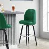 Lancaster Table & Seating Green Barstool With 18.5" Wide Bucket Seat