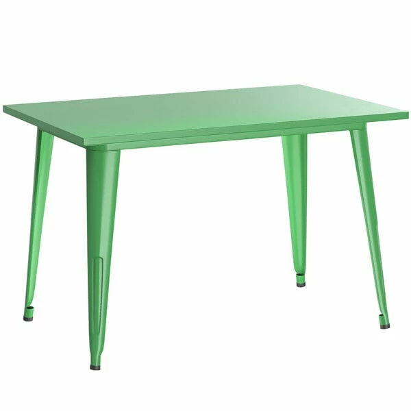 LT&S Alloy Series Lancaster Table & Seating Alloy Series 48" X 30" Green Dining Height Outdoor Table With 4 Arm Chairs 3 LT&S Alloy Series Lancaster Table & Seating Alloy Series 48" X 30" Green Dining Height Outdoor Table With 4 Arm Chairs - Image 3