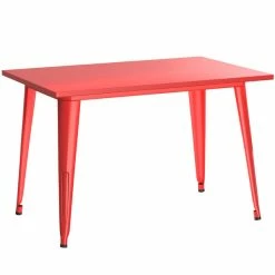 LT&S Alloy Series Lancaster Table & Seating Alloy Series 48" X 30" Red Dining Height Outdoor Table With 4 Arm Chairs -Lancaster Table & Seating Shop 2253714